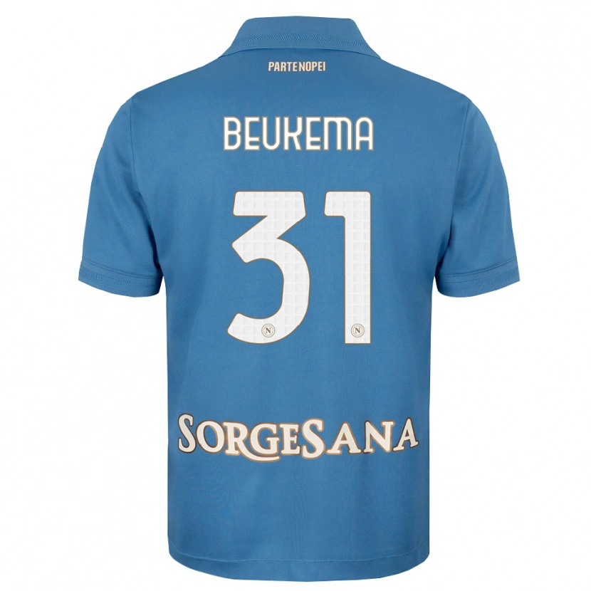 Danxen Herren Sam Beukema #31 Nebelblau Weiß Heimtrikot Trikot 2026/27 T-Shirt Schweiz