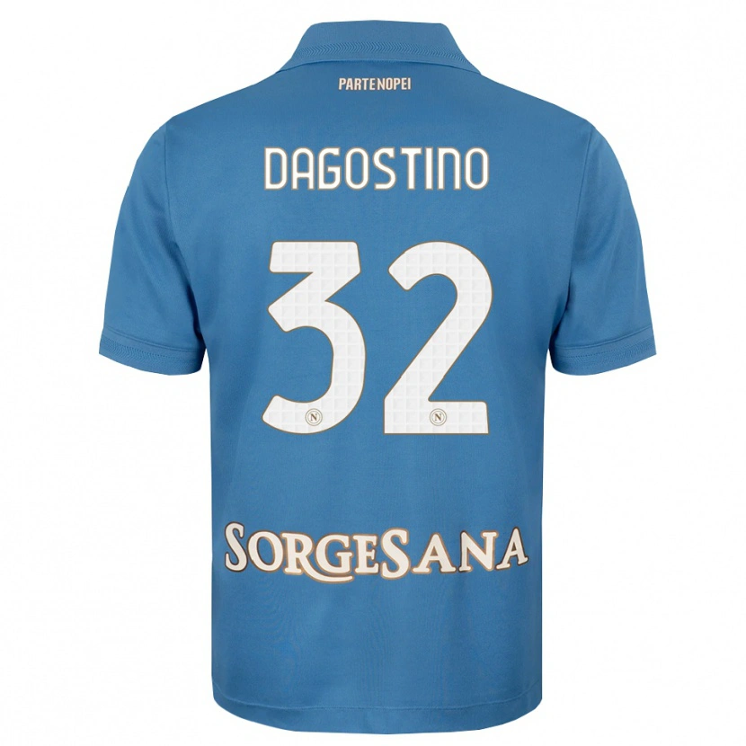 Danxen Herren Giuseppe Dagostino #32 Nebelblau Weiß Heimtrikot Trikot 2026/27 T-Shirt Schweiz