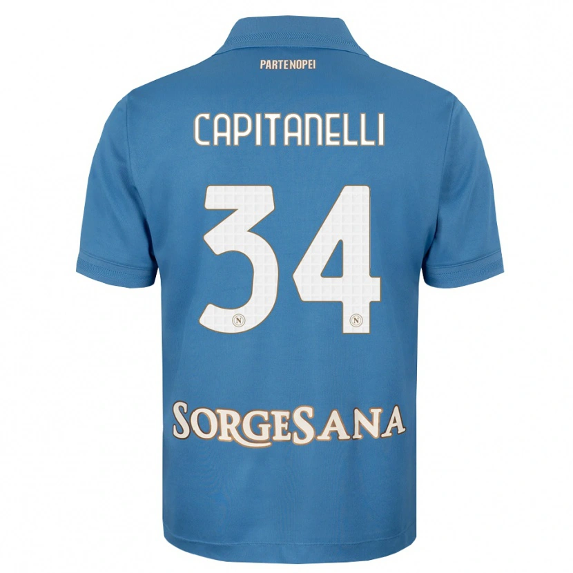 Danxen Herren Ilaria Capitanelli #34 Nebelblau Weiß Heimtrikot Trikot 2026/27 T-Shirt Schweiz