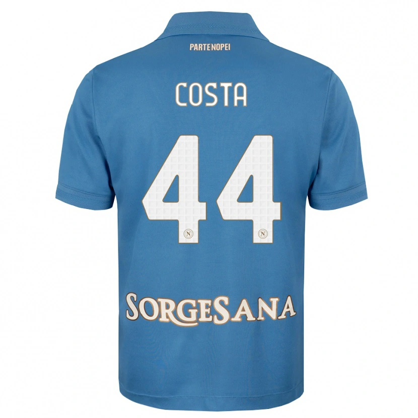 Danxen Herren Filippo Costa #44 Nebelblau Weiß Heimtrikot Trikot 2026/27 T-Shirt Schweiz