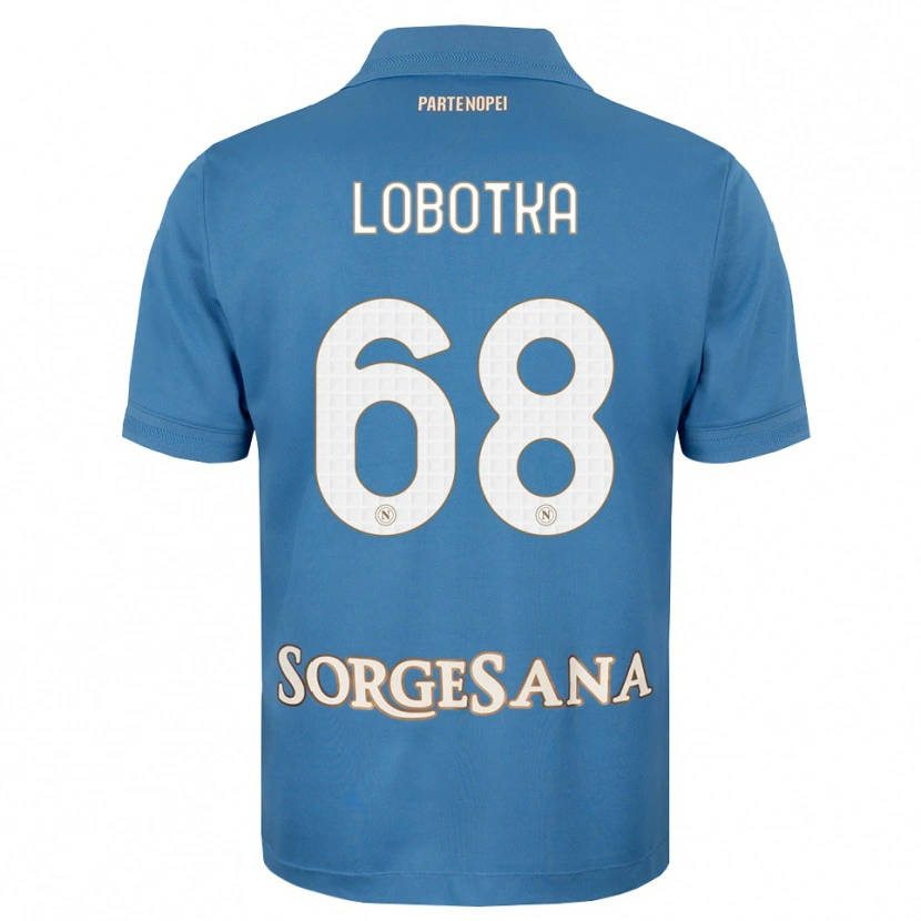Danxen Herren Stanislav Lobotka #68 Nebelblau Weiß Heimtrikot Trikot 2026/27 T-Shirt Schweiz