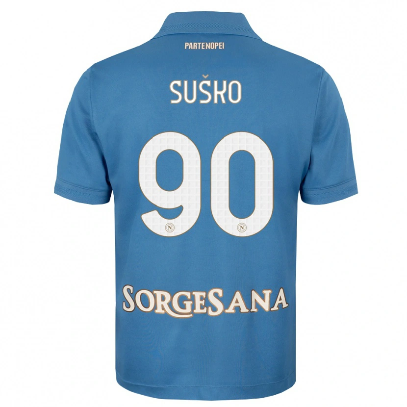 Danxen Herren Daniel Suško #90 Nebelblau Weiß Heimtrikot Trikot 2026/27 T-Shirt Schweiz