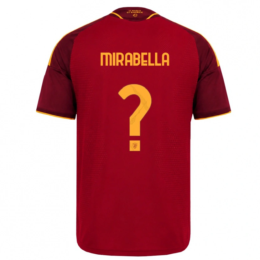 Danxen Herren Mattia Mirabella #0 Rot Gold Gelb Heimtrikot Trikot 2026/27 T-Shirt Schweiz