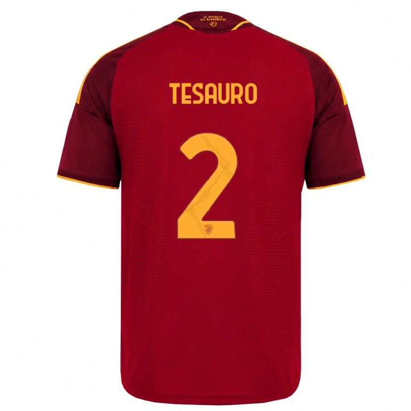 Danxen Herren Emanuele Tesauro #2 Rot Gold Gelb Heimtrikot Trikot 2026/27 T-Shirt Schweiz