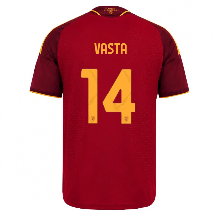 Danxen Herren Jacopo Vasta #14 Rot Gold Gelb Heimtrikot Trikot 2026/27 T-Shirt Schweiz