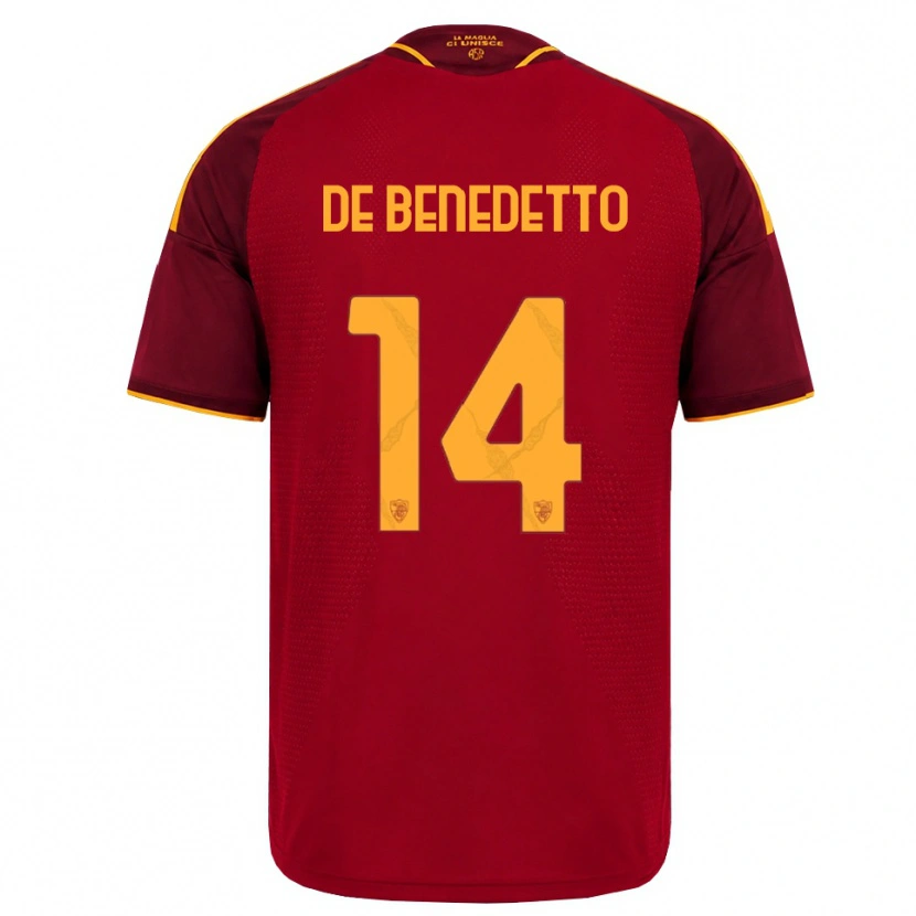 Danxen Herren Lorenzo De Benedetto #14 Rot Gold Gelb Heimtrikot Trikot 2026/27 T-Shirt Schweiz