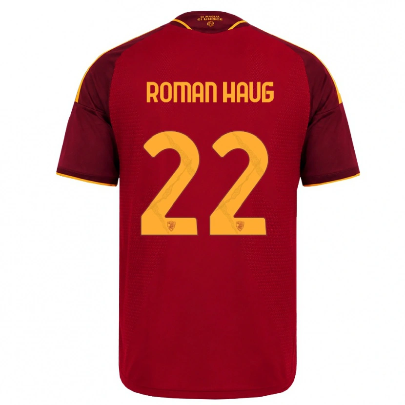 Danxen Herren Sophie Roman Haug #22 Rot Gold Gelb Heimtrikot Trikot 2026/27 T-Shirt Schweiz