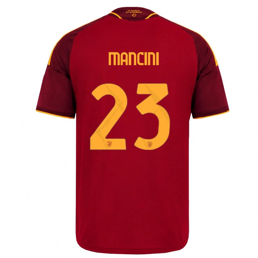 Danxen Herren Gianluca Mancini #23 Rot Gold Gelb Heimtrikot Trikot 2026/27 T-Shirt Schweiz