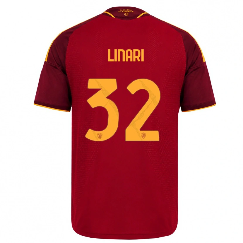 Danxen Herren Elena Linari #32 Rot Gold Gelb Heimtrikot Trikot 2026/27 T-Shirt Schweiz