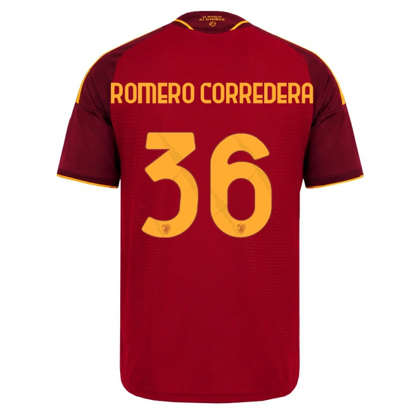 Danxen Herren Miguel Romero Corredera #36 Rot Gold Gelb Heimtrikot Trikot 2026/27 T-Shirt Schweiz