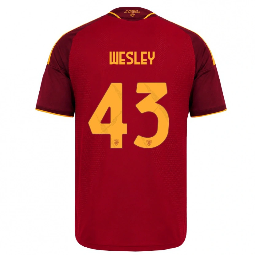 Danxen Herren Wesley Vinícius França Lima #43 Rot Gold Gelb Heimtrikot Trikot 2026/27 T-Shirt Schweiz
