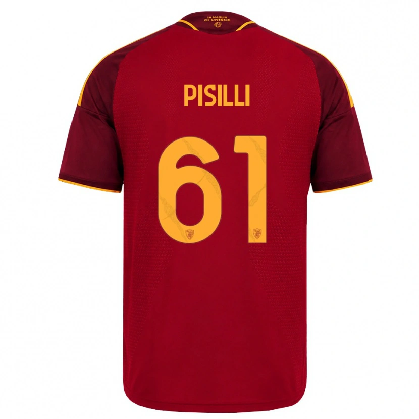 Danxen Herren Niccolò Pisilli #61 Rot Gold Gelb Heimtrikot Trikot 2026/27 T-Shirt Schweiz