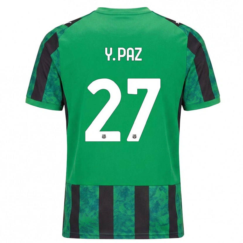 Danxen Herren Yeferson Paz #27 Grün Schwarz Weiß Heimtrikot Trikot 2026/27 T-Shirt Schweiz