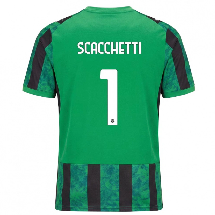 Danxen Herren Alessandro Scacchetti #1 Grün Schwarz Weiß Heimtrikot Trikot 2026/27 T-Shirt Schweiz
