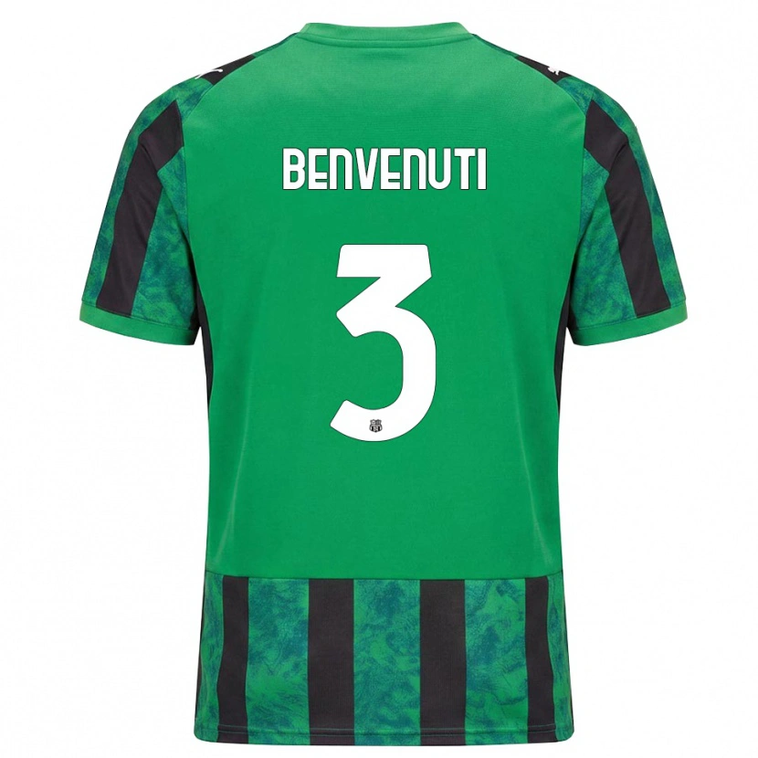 Danxen Herren Tommaso Benvenuti #3 Grün Schwarz Weiß Heimtrikot Trikot 2026/27 T-Shirt Schweiz