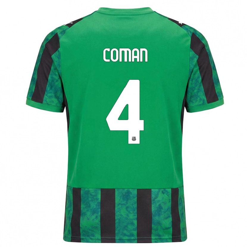 Danxen Herren Rareș Coman #4 Grün Schwarz Weiß Heimtrikot Trikot 2026/27 T-Shirt Schweiz