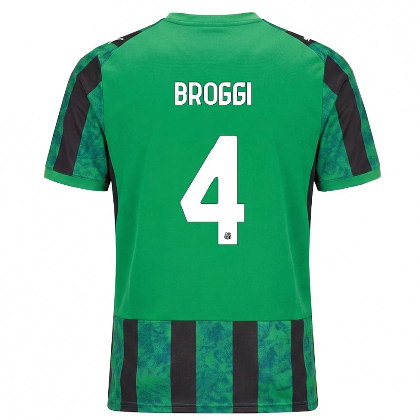 Danxen Herren Nicola Broggi #4 Grün Schwarz Weiß Heimtrikot Trikot 2026/27 T-Shirt Schweiz