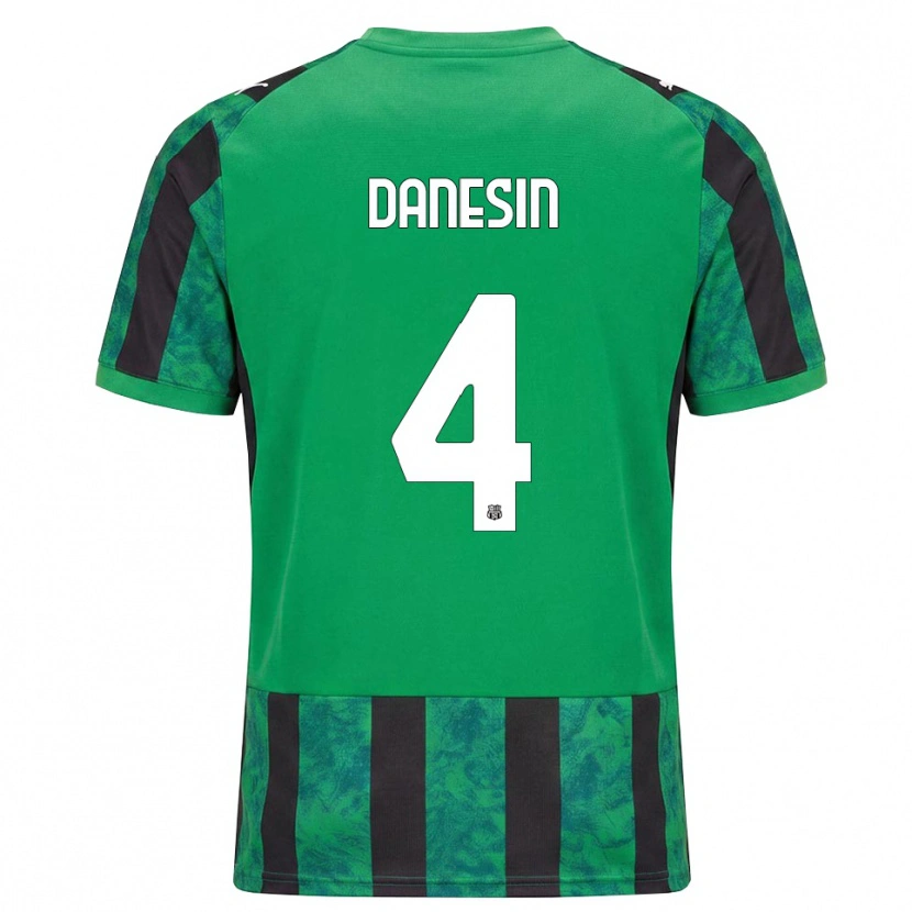 Danxen Herren Federico Danesin #4 Grün Schwarz Weiß Heimtrikot Trikot 2026/27 T-Shirt Schweiz