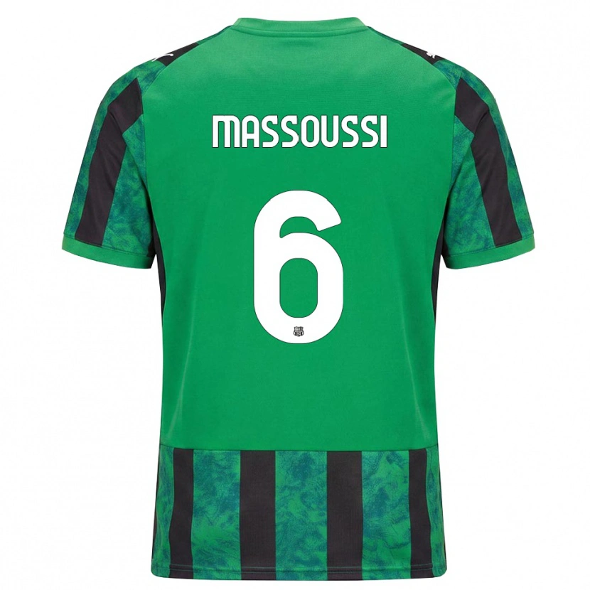 Danxen Herren Zaid Massoussi #6 Grün Schwarz Weiß Heimtrikot Trikot 2026/27 T-Shirt Schweiz