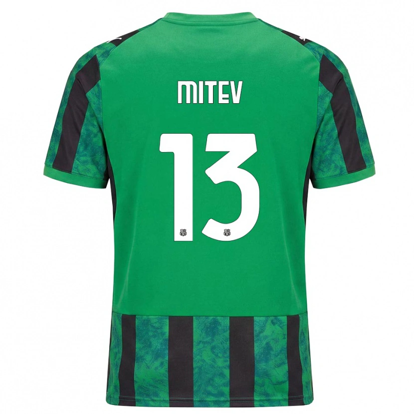 Danxen Herren Nikola Mitev #13 Grün Schwarz Weiß Heimtrikot Trikot 2026/27 T-Shirt Schweiz