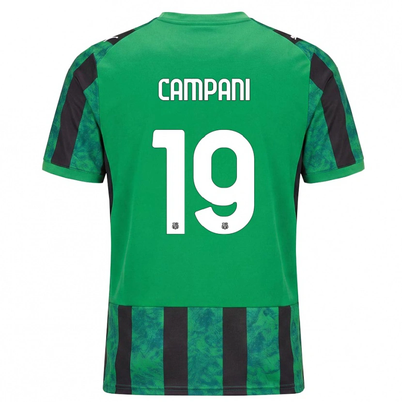 Danxen Herren Andrea Campani #19 Grün Schwarz Weiß Heimtrikot Trikot 2026/27 T-Shirt Schweiz