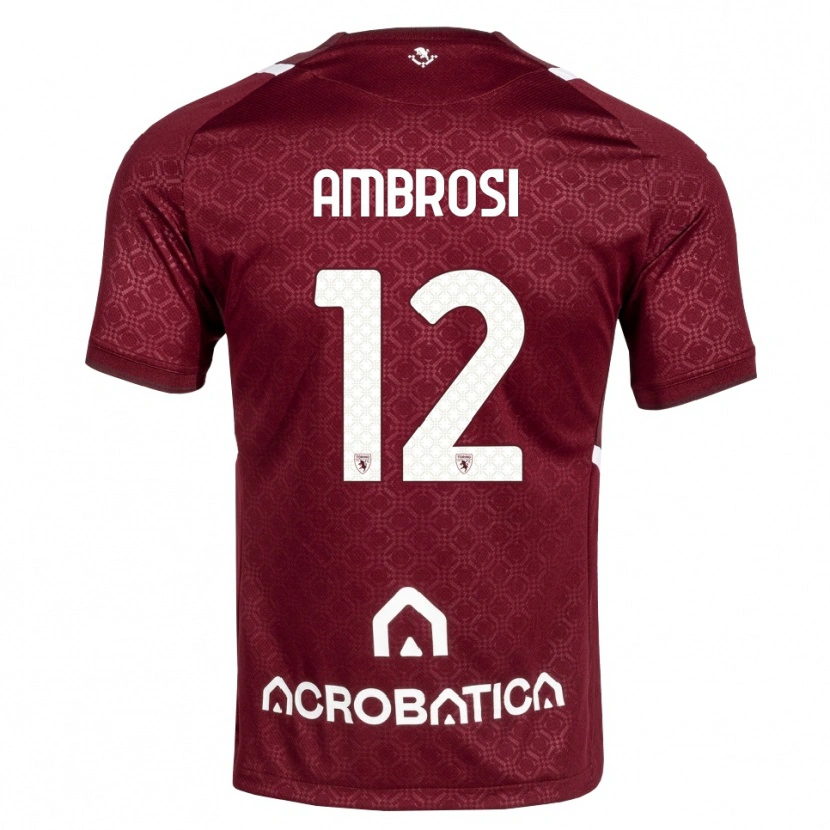 Danxen Herren Martina Ambrosi #12 Burgund Weiß Heimtrikot Trikot 2026/27 T-Shirt Schweiz