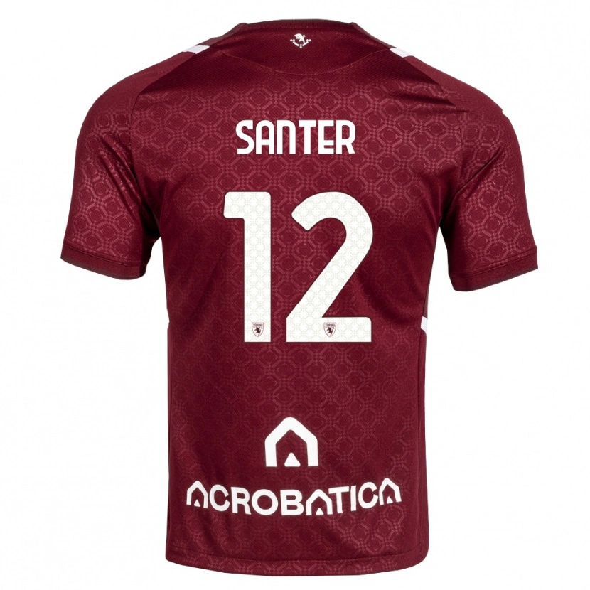 Danxen Herren Leonardo Santer #12 Burgund Weiß Heimtrikot Trikot 2026/27 T-Shirt Schweiz