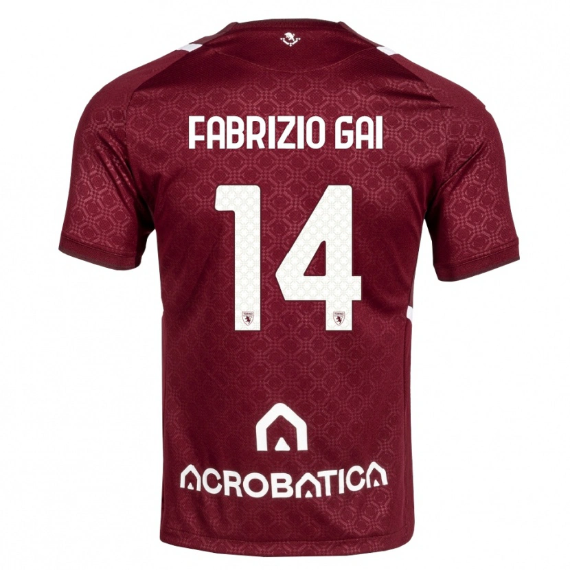 Danxen Herren Fabrizio Gai #14 Burgund Weiß Heimtrikot Trikot 2026/27 T-Shirt Schweiz