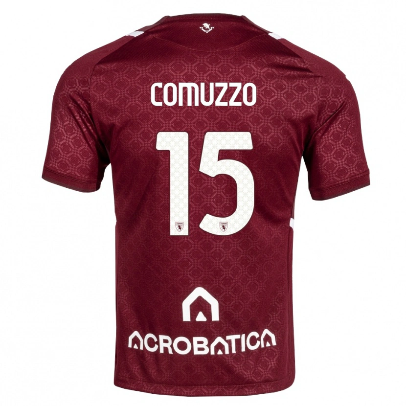 Danxen Herren Pietro Comuzzo #15 Burgund Weiß Heimtrikot Trikot 2026/27 T-Shirt Schweiz