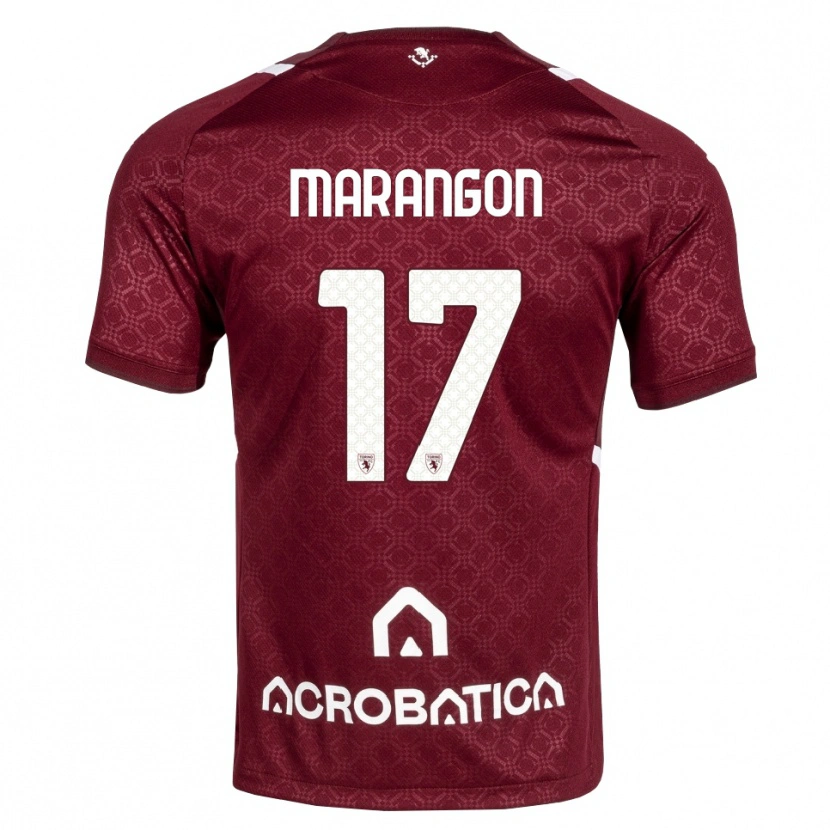 Danxen Herren Riccardo Marangon #17 Burgund Weiß Heimtrikot Trikot 2026/27 T-Shirt Schweiz