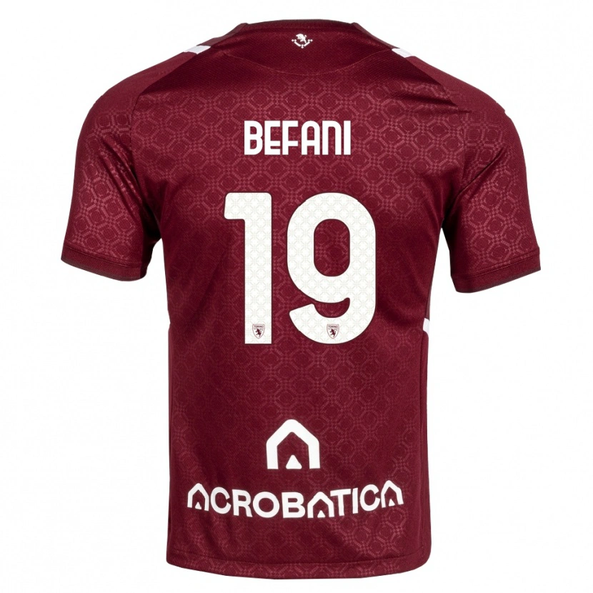 Danxen Herren Lorenzo Befani #19 Burgund Weiß Heimtrikot Trikot 2026/27 T-Shirt Schweiz
