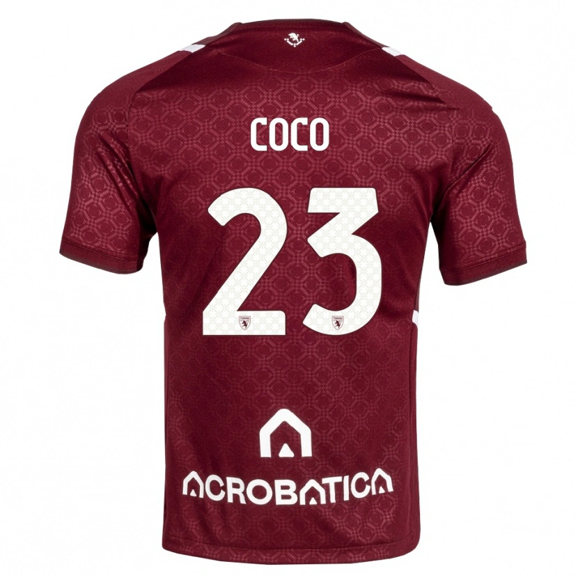 Danxen Herren Saúl Coco #23 Burgund Weiß Heimtrikot Trikot 2026/27 T-Shirt Schweiz