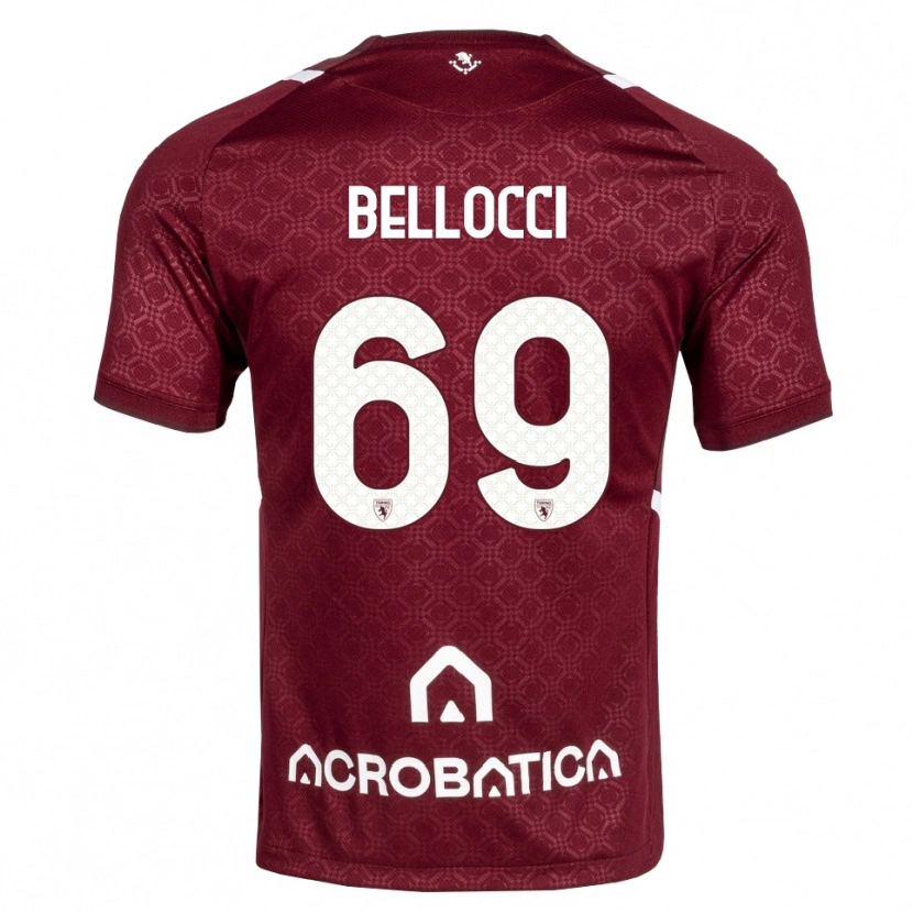 Danxen Herren Andrea Bellocci #69 Burgund Weiß Heimtrikot Trikot 2026/27 T-Shirt Schweiz