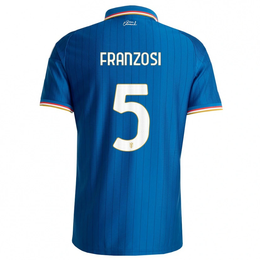 Danxen Herren Edoardo Franzosi #5 Blau Weiß Rot Heimtrikot Trikot 2026/27 T-Shirt Schweiz
