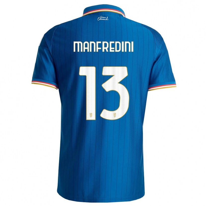 Danxen Herren Matteo Manfredini #13 Blau Weiß Rot Heimtrikot Trikot 2026/27 T-Shirt Schweiz