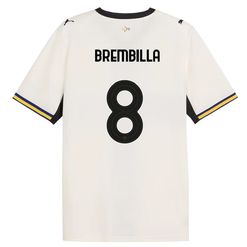 Danxen Herren Cristiano Brembilla #8 Creme Schwarz Gelb Heimtrikot Trikot 2026/27 T-Shirt Schweiz