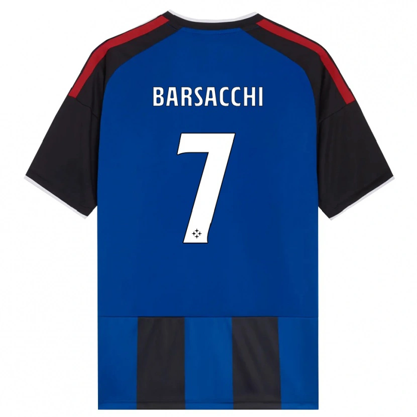 Danxen Herren Cristian Barsacchi #7 Schwarz Rot Weiß Blau Heimtrikot Trikot 2026/27 T-Shirt Schweiz