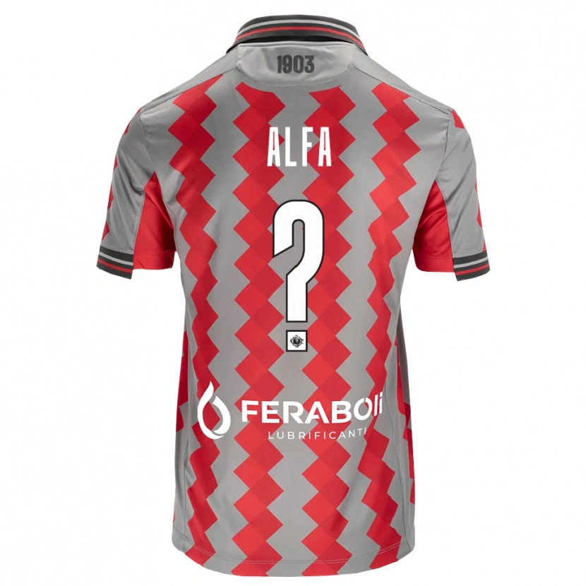 Danxen Herren Karim Alfa #0 Grau Rot Weiß Heimtrikot Trikot 2026/27 T-Shirt Schweiz