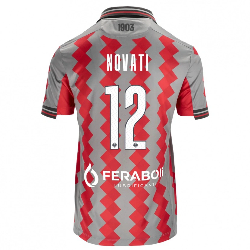 Danxen Herren Lorenzo Novati #12 Grau Rot Weiß Heimtrikot Trikot 2026/27 T-Shirt Schweiz