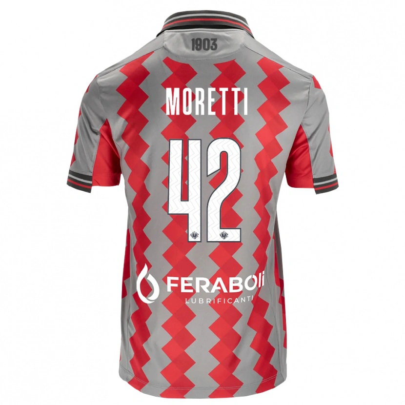 Danxen Herren Lorenzo Moretti #42 Grau Rot Weiß Heimtrikot Trikot 2026/27 T-Shirt Schweiz