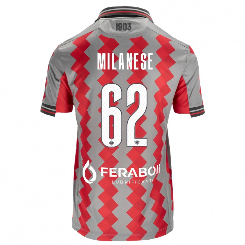 Danxen Herren Tommaso Milanese #62 Grau Rot Weiß Heimtrikot Trikot 2026/27 T-Shirt Schweiz