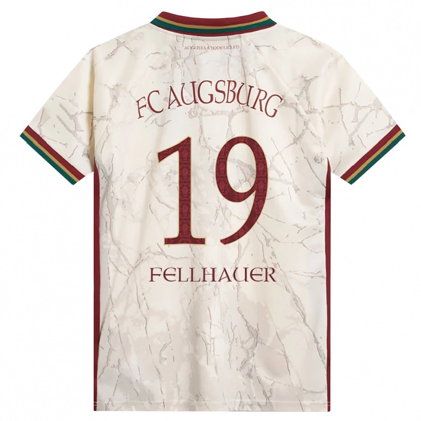 Danxen Herren Robin Fellhauer #19 Grün Reis Weiß Burgund Heimtrikot Trikot 2026/27 T-Shirt Schweiz