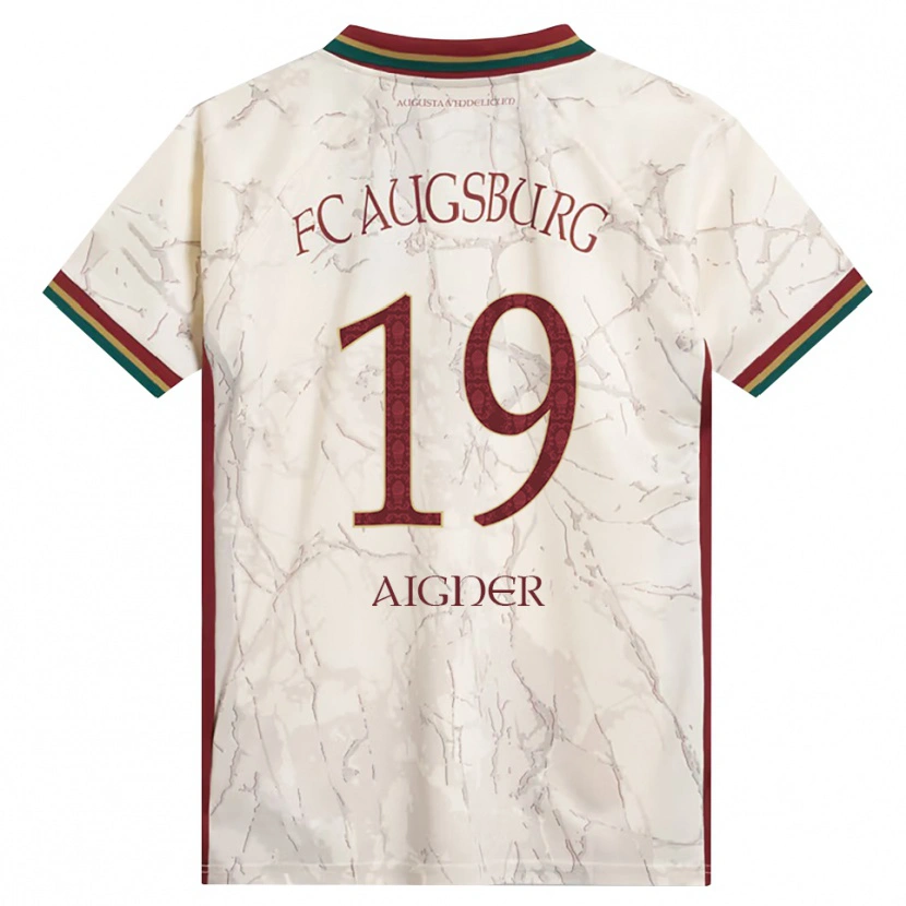 Danxen Herren Lukas Aigner #19 Grün Reis Weiß Burgund Heimtrikot Trikot 2026/27 T-Shirt Schweiz