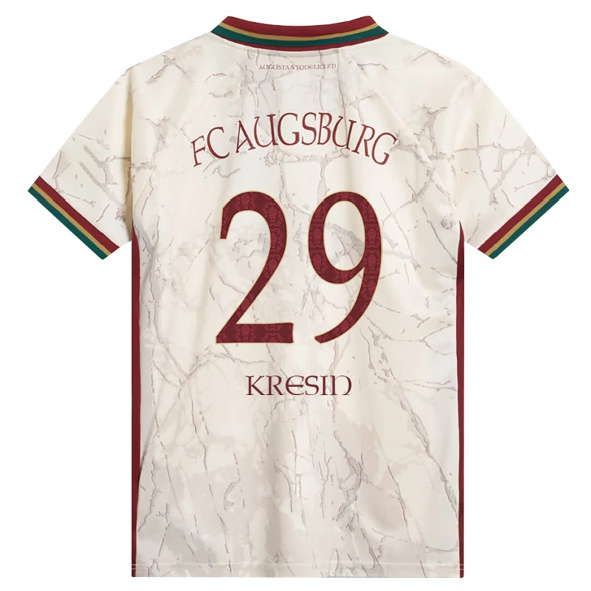 Danxen Herren Constantin Kresin #29 Grün Reis Weiß Burgund Heimtrikot Trikot 2026/27 T-Shirt Schweiz