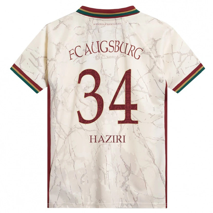 Danxen Herren Edi Haziri #34 Grün Reis Weiß Burgund Heimtrikot Trikot 2026/27 T-Shirt Schweiz
