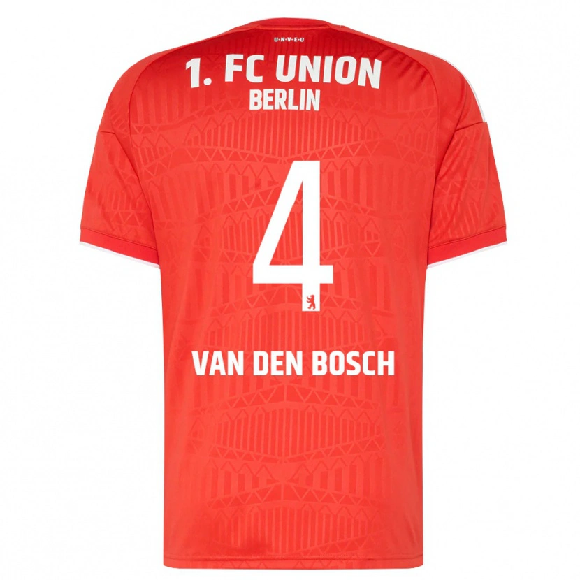Danxen Herren Zeno Van Den Bosch #4 Rot Weiß Heimtrikot Trikot 2026/27 T-Shirt Schweiz