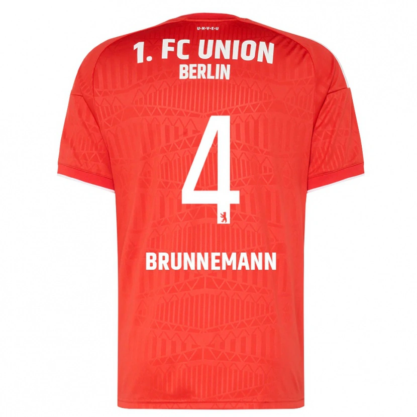 Danxen Herren Laurenz Brunnemann #4 Rot Weiß Heimtrikot Trikot 2026/27 T-Shirt Schweiz