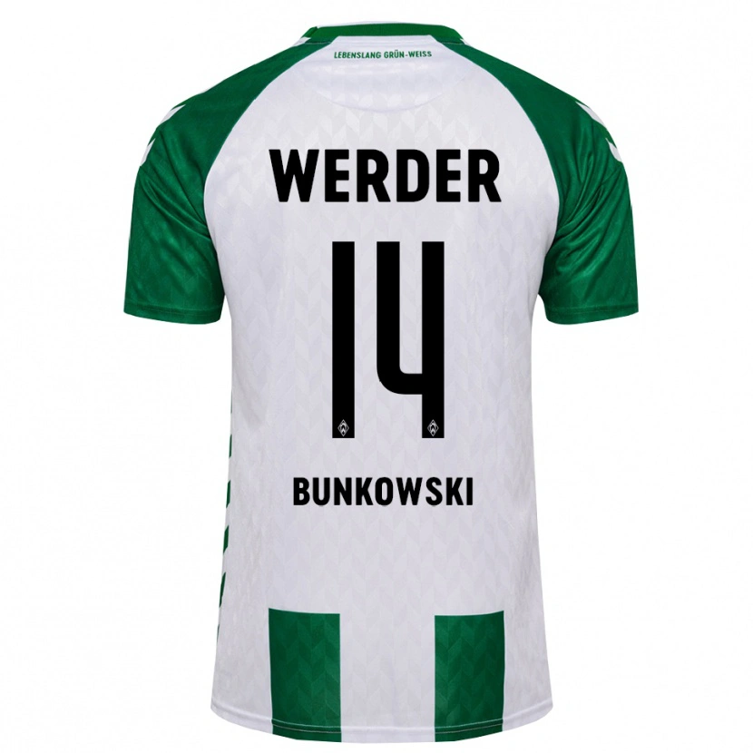 Danxen Herren Paul Bunkowski #14 Grün Weiß Heimtrikot Trikot 2026/27 T-Shirt Schweiz