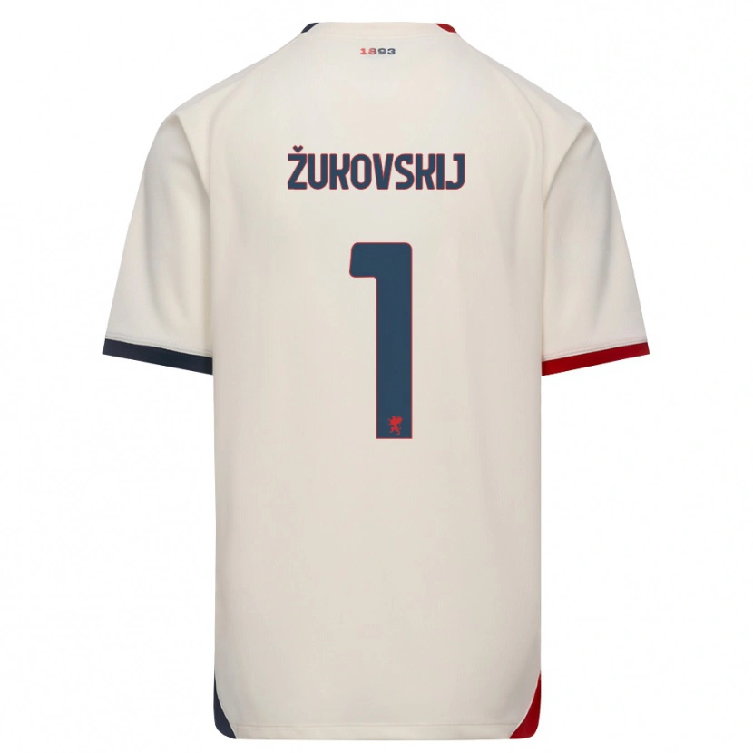 Danxen Herren Mark Žukovskij #1 Creme Rot Auswärtstrikot Trikot 2026/27 T-Shirt Schweiz