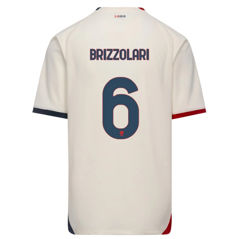 Danxen Herren Mattia Brizzolari #6 Creme Rot Auswärtstrikot Trikot 2026/27 T-Shirt Schweiz